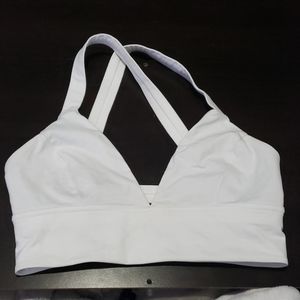 Lululemon criss cross white bra